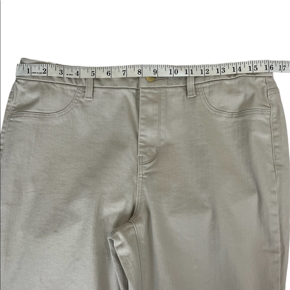 Chico’s Cotton Stretch So Slimming Ankle Pants Women’s  Beige Tan Sz: 1 (M/8) - Picture 5 of 13